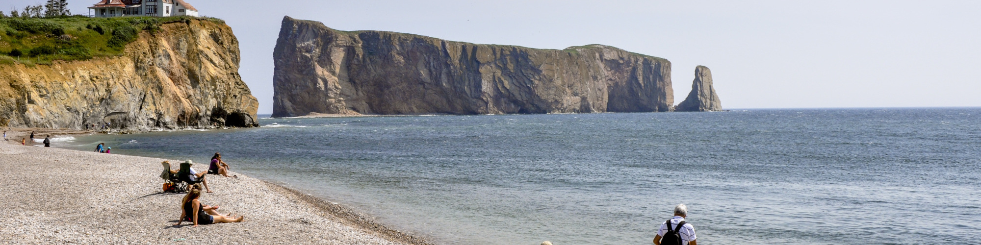 Beach, Percé Rock, Gaspé Peninsula