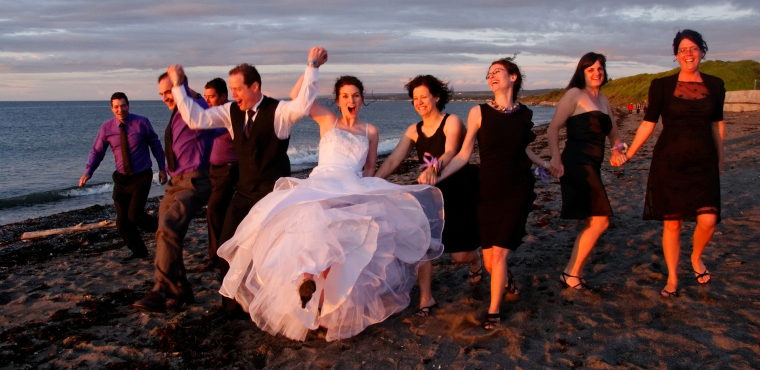 Mariage au bord de la mer