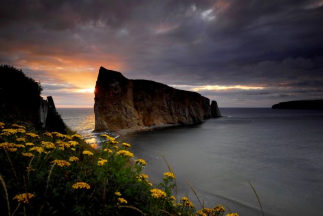 Paysage, rocher Percé