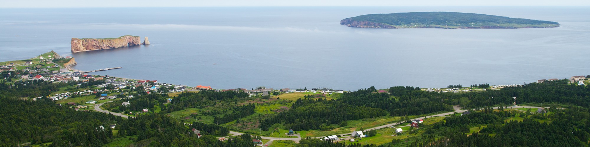 Vue aérienne, paysage, rocher Percé