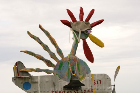 Sculpture, popular art festival, St-Ulric