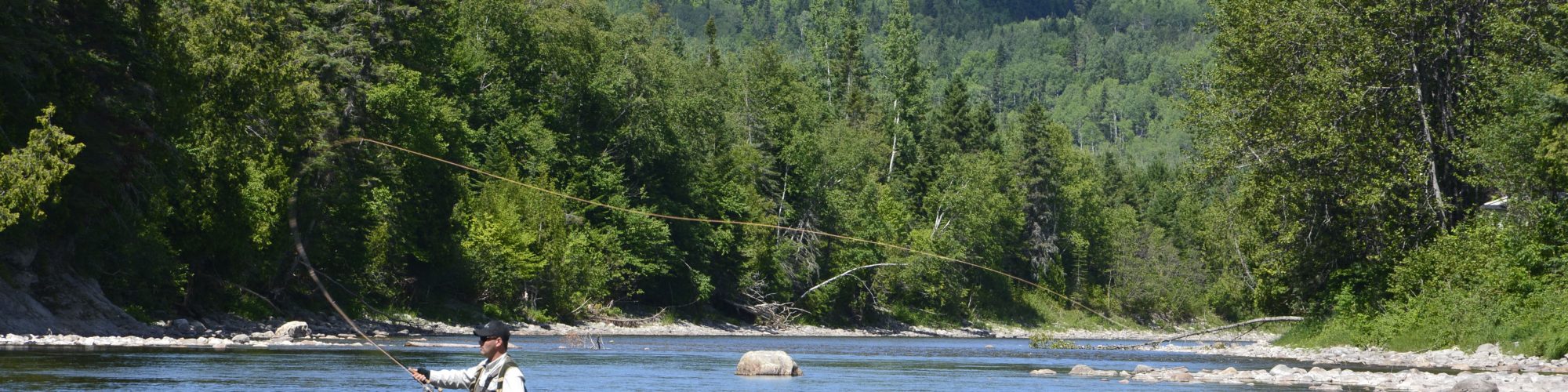 Pêcheur rivière matane